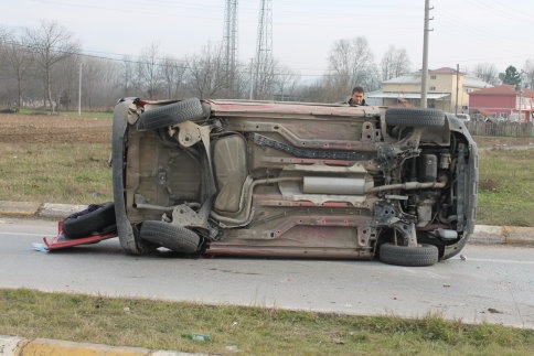 Batakköy Kavşağında Yine Kaza