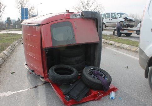 Batakköy Kavşağında Yine Kaza