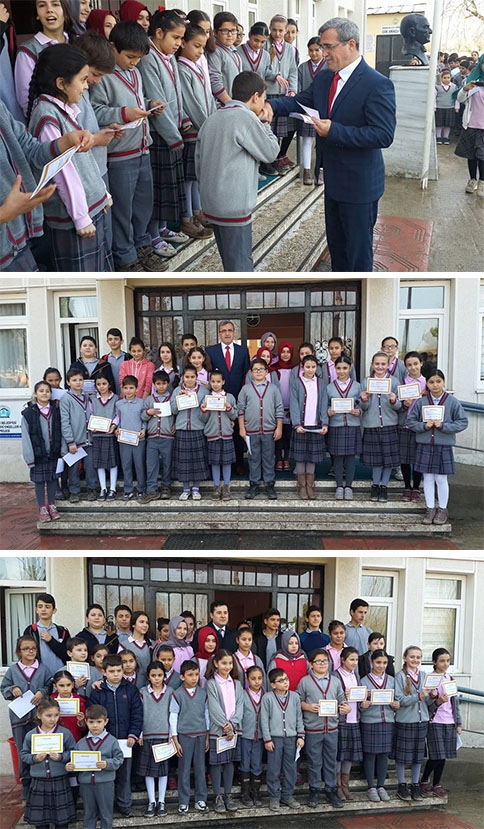 Öğrenciler Karnelerini Aldı