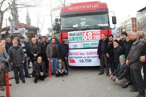 Sakarya'dan Suriye'ye 69. Yardım Tırı