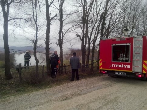 Bahçede Yakılan Ateş Paniğe Neden Oldu