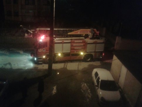 Kullanılmayan Baca Gece Alev Aldı