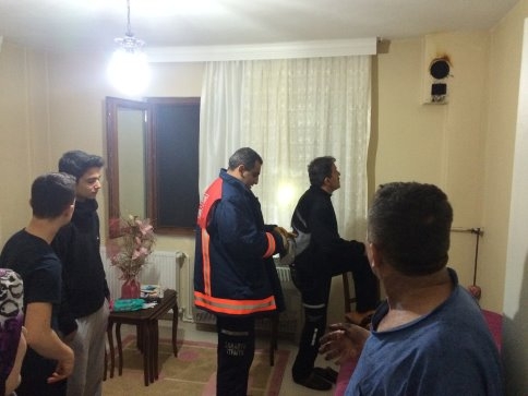 Kullanılmayan Baca Gece Alev Aldı