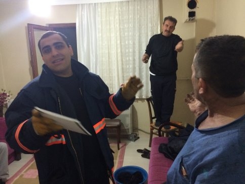 Kullanılmayan Baca Gece Alev Aldı