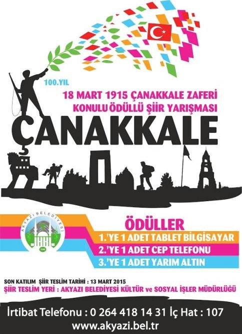 BELEDİYEDEN “18 MART ÇANAKKALE ZAFERİ” ŞİİR YARIŞMASI
