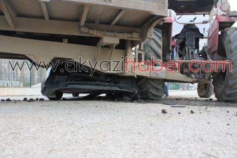 Saski Arıtma Tesisleri Önünde Trafik Kazası 2 Yaralı!