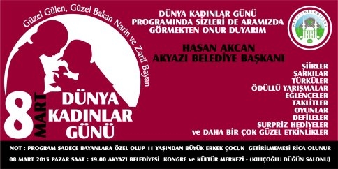 AKYAZI BELEDİYESİNDEN KADINLAR GÜNÜ İÇİN ANLAMLI ETKİNLİK