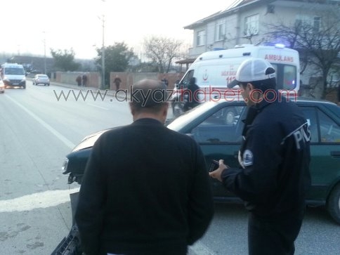 Batakköy Yolunda Kaza  3 Yaralı