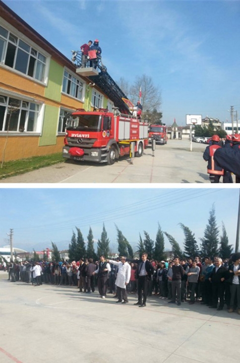 Yangın Tatbikatı Vatandaşı Heyecanlandırdı