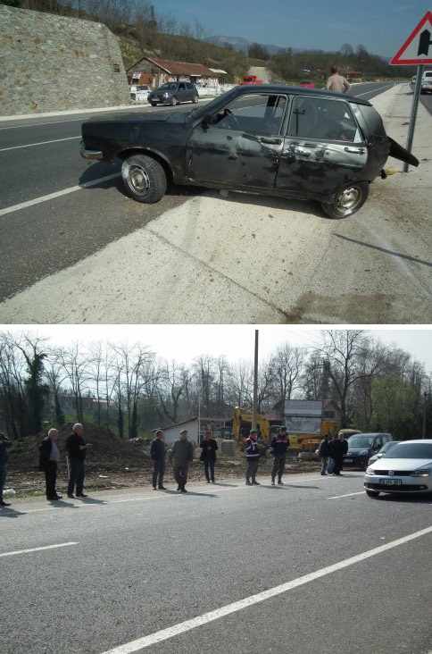 Kuzuluk'ta Trafik Kazası