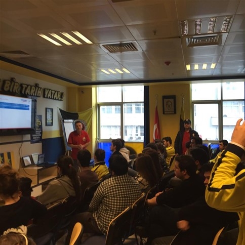 S.A.B.A.H Fenerbahçeliler Derneğinde seminer verdi.