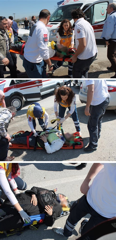 Meydana Gelen Kazada 2'si Ağır Olmak Üzere 4 Kişi Yaralandı