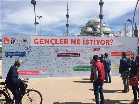 Gençler ne istiyor? Fikir Duvarı Etkinliği 
