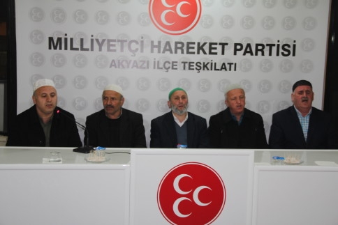 MHP Akyazı İlçe Teşkilatı Türkeş İçin Bir Araya Geldi