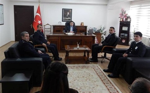 İlçe Emniyet Teşkilatı Kaymakam Bı’ yı Ziyaret Etti
