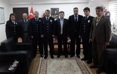 İlçe Emniyet Teşkilatı Kaymakam Bı’ yı Ziyaret Etti