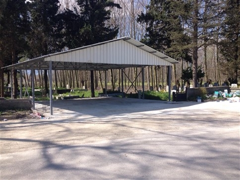 Topağaç Mezarlığı Çatı Yapımı, Peyzaj Ve Bakım Çalışmaları Tamamlandı