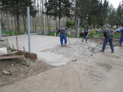 Topağaç Mezarlığı Çatı Yapımı, Peyzaj Ve Bakım Çalışmaları Tamamlandı