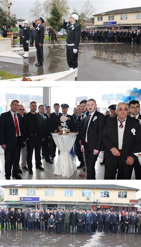 İlçe Emniyet Müdürü Murat Bal Atatürk Anıtına Çelenk Bıraktı