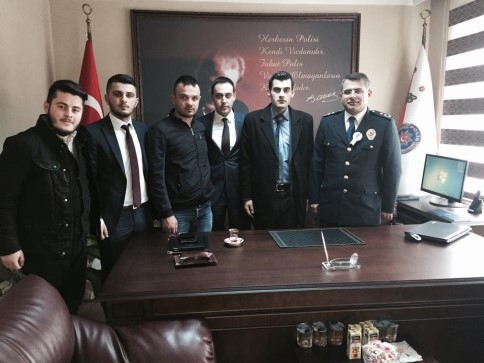 Akyazı Ülkü Ocaklarından Emniyet Müdürlüğüne Ziyaret