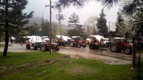 Nisan Ayında Yağan Kar Ormanda Mahsur Bıraktı