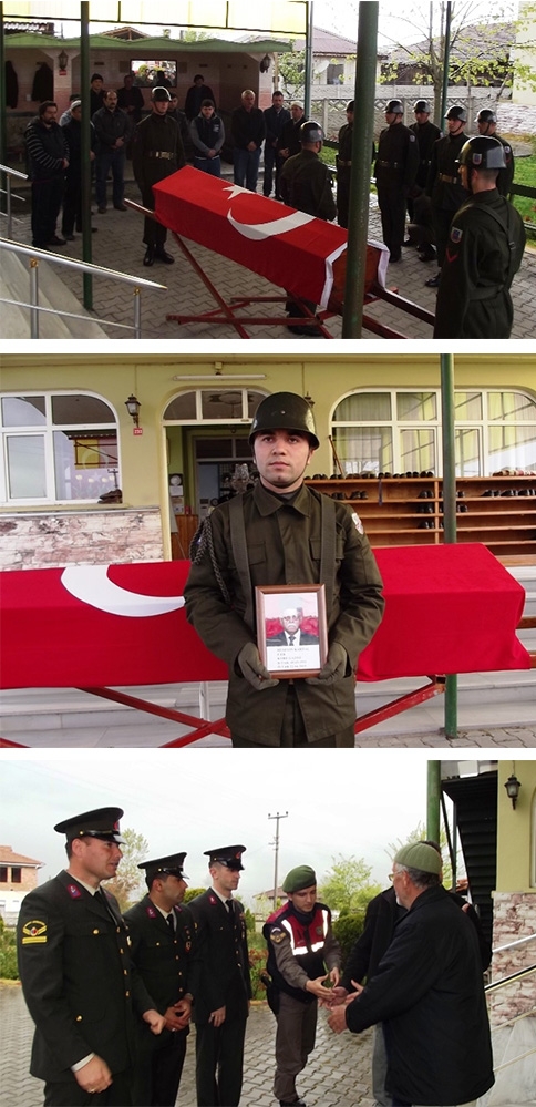 Vefat eden Kore Gazisine ASKERİ TÖREN 