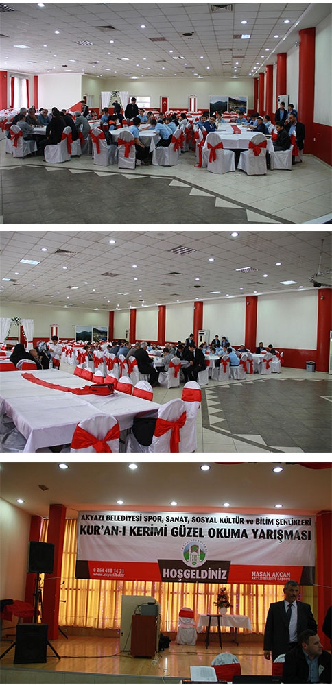 AKYAZI BELEDİYESİ KUR-AN’I KERİM’İ GÜZEL OKUMA YARIŞMASI YAPILDI