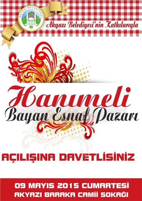 Akyazı Hanımeli Bayan Esnaf Pazarı Açılıyor
