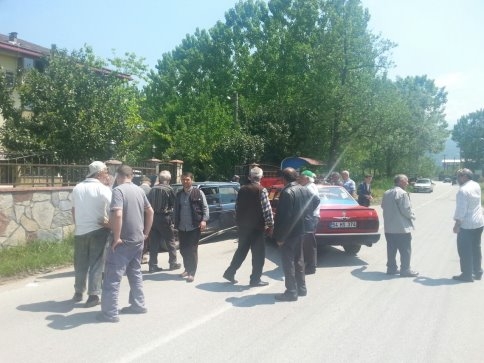 Pazarköy Yolunda Trafik Kazası