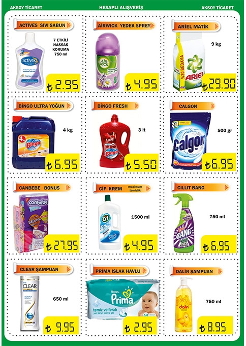 Temizlik Ürünlerinde En İddialı Fiyatlar