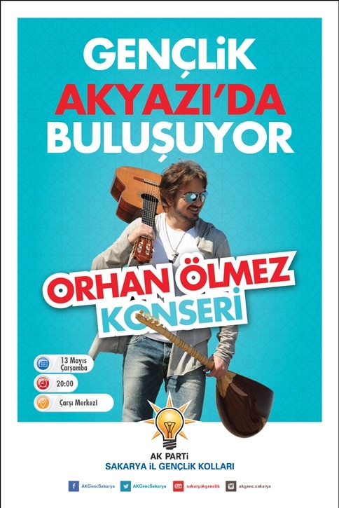 Çarşı Merkezinde Orhan Ölmez Konseri 