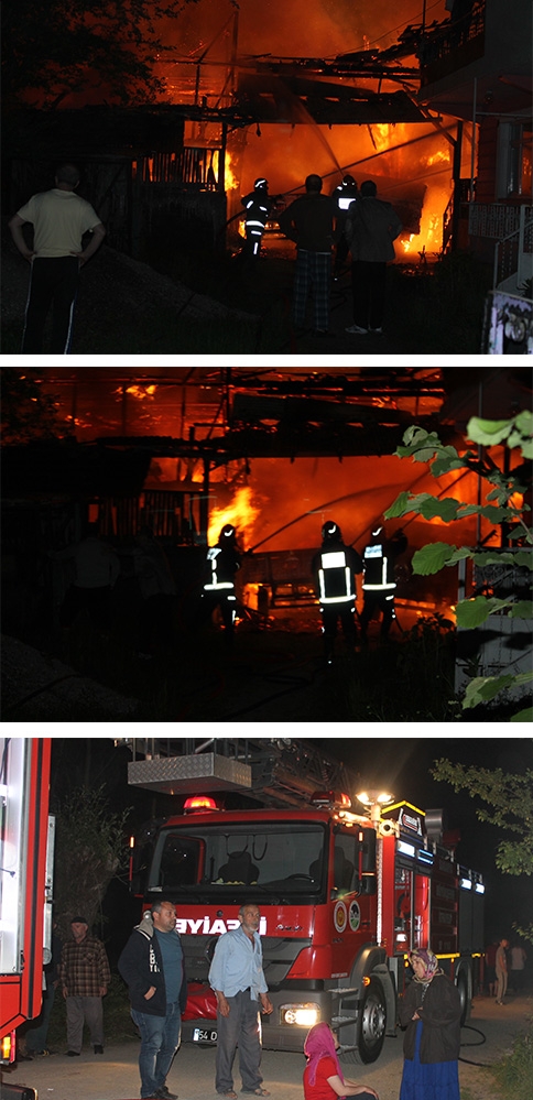 Seyfelerde Yangına 5 İtfaiye Müdahale Etti