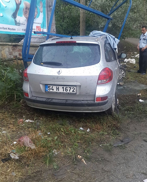 Eve 300 metre kala kaza yaptılar