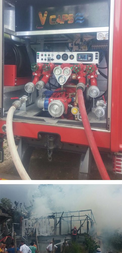 Akyazı'da Ahır ve Samanlık Yangını