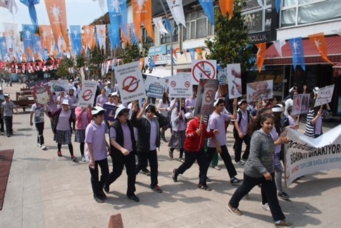 İlçe Sağlık Dumansız Hayat İçin Yürüdü