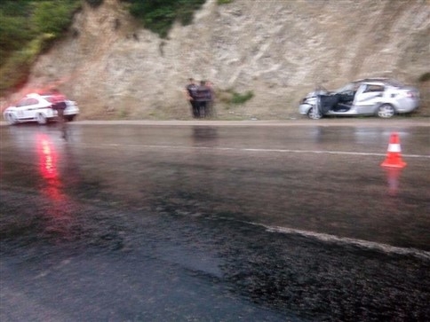 Soluğu Kaza Yerinde Aldılar