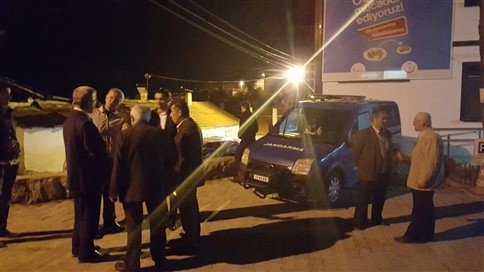 Soluğu Kaza Yerinde Aldılar