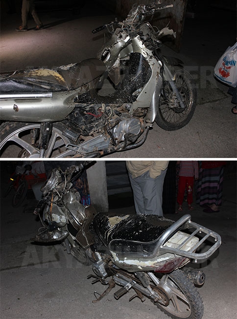 Virajı Alamayan Motosiklet Yoldan Çıktı