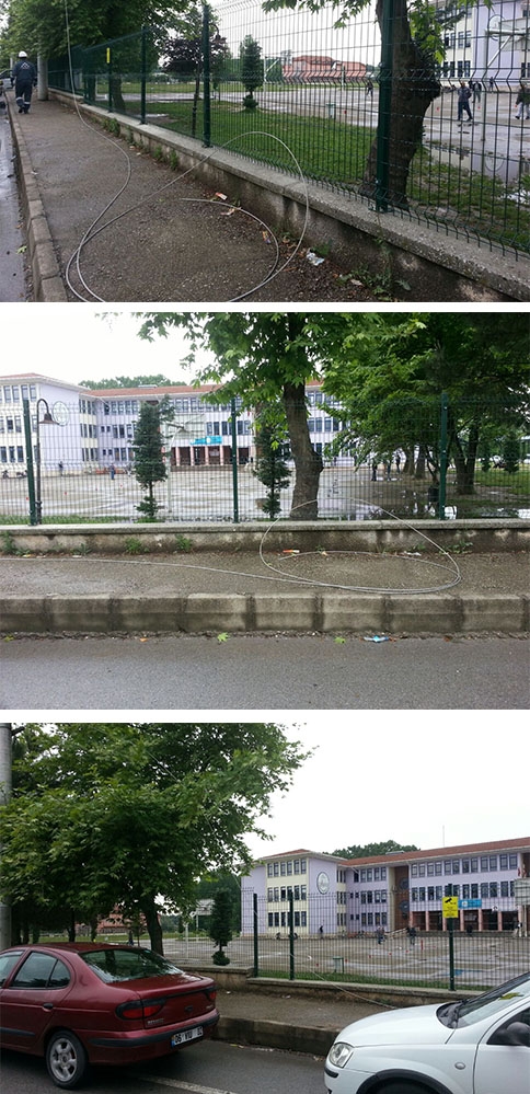 Sınav Günü Kopan Elektrik Teline Anında Müdahale