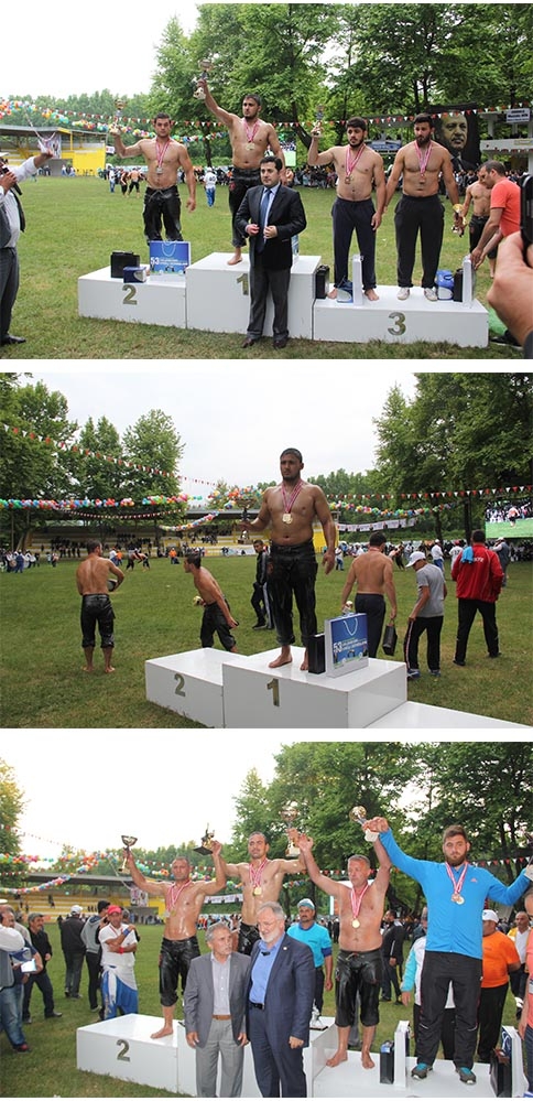 Akbalık Ayşecik Yağlı Güreşleri’ne, Akyazı Belediyesi Güreşçileri damga vurdu.