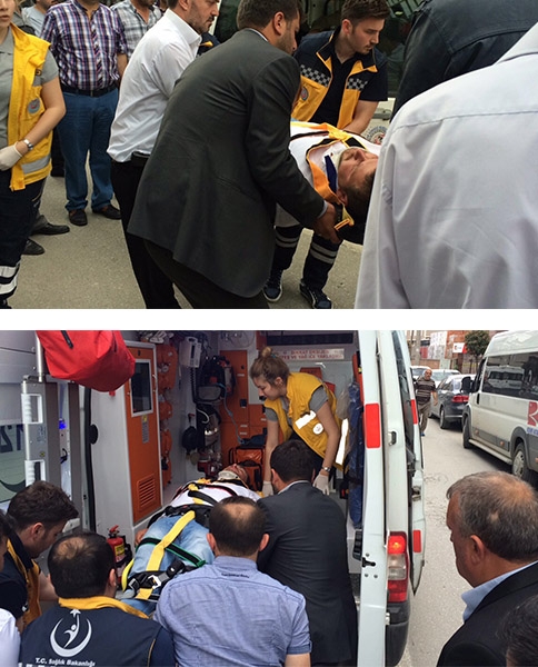 Akyazı Pazarköy Caddesinde Trafik Kazası 1 Yaralı