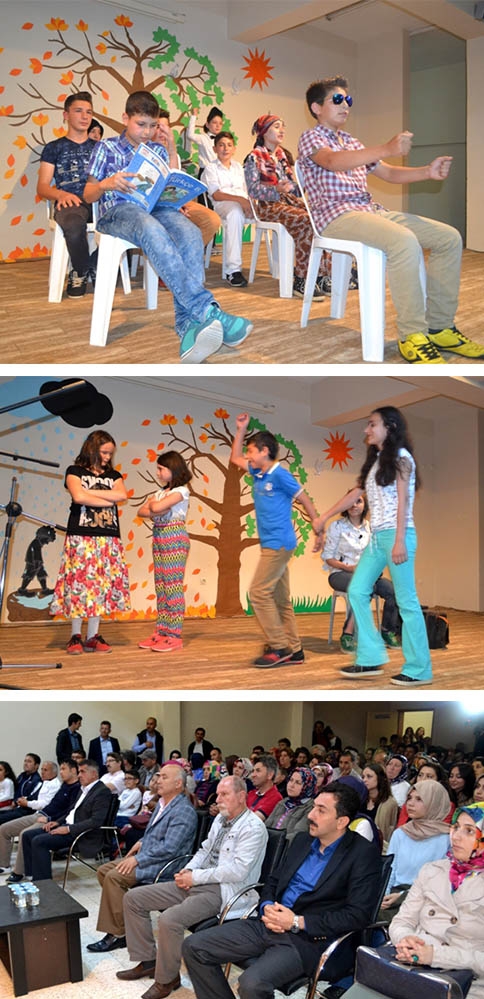 CUMHURİYET ORTAOKULUNDAN ŞİİR OKUMA DERSİ