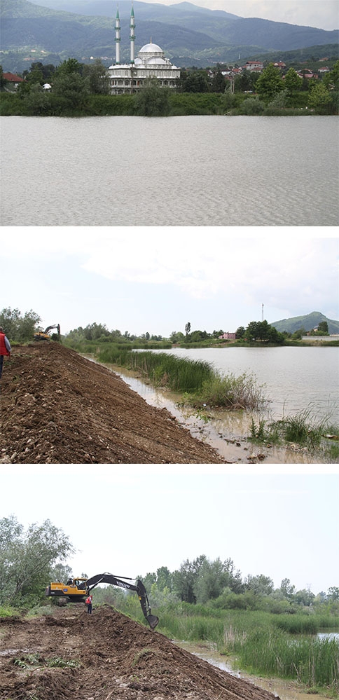 KUZULUK GÖL PARKTA ÇALIŞMALAR HIZLA DEVAM EDİYOR