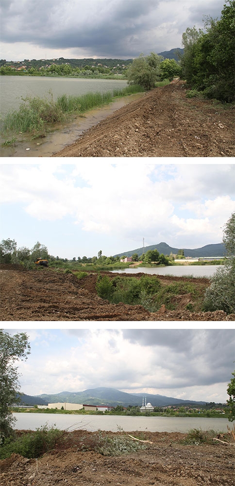 KUZULUK GÖL PARKTA ÇALIŞMALAR HIZLA DEVAM EDİYOR