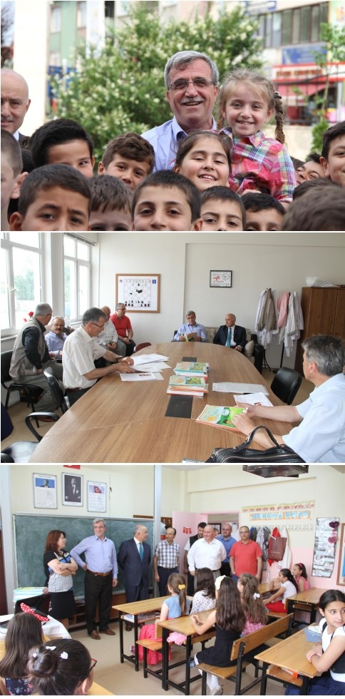 Hasan Akcan'dan Öğrencilere Karne Hediyesi