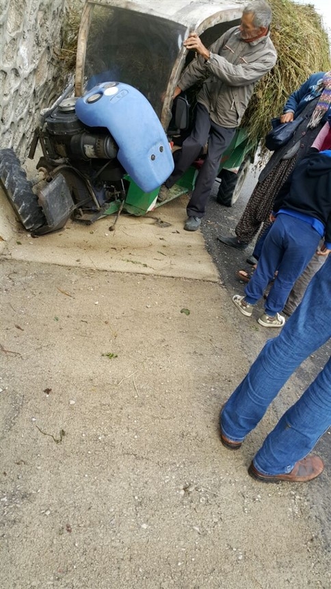 Tarım Motoru Duvara Çarptı