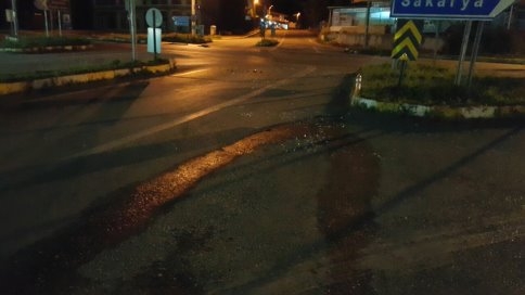 Kuzuluk'da İki Araç Çarpıştı