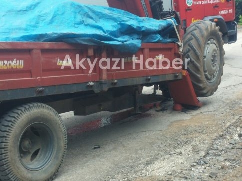 Güzlek Köyü'nde Traktör Kazası
