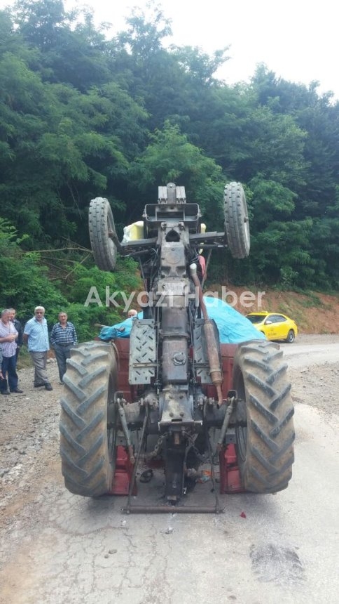 Güzlek Köyü'nde Traktör Kazası