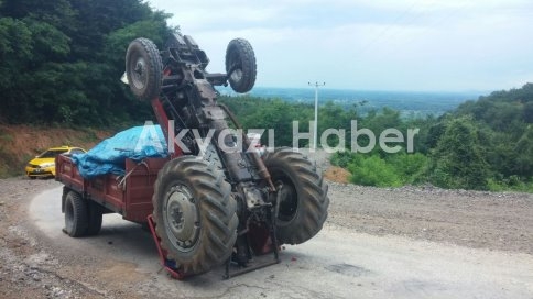 Güzlek Köyü'nde Traktör Kazası